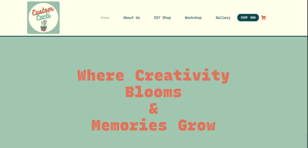 Custom Cacti Australia portfolio project preview