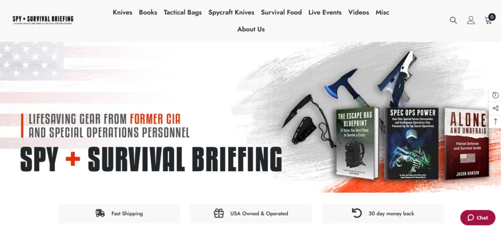 Spy Briefing Gear portfolio project preview