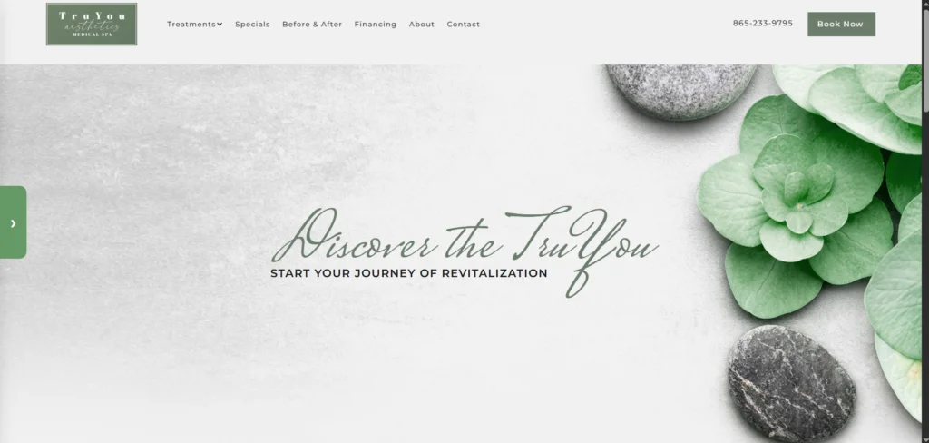 TruYou Aesthetics portfolio project preview