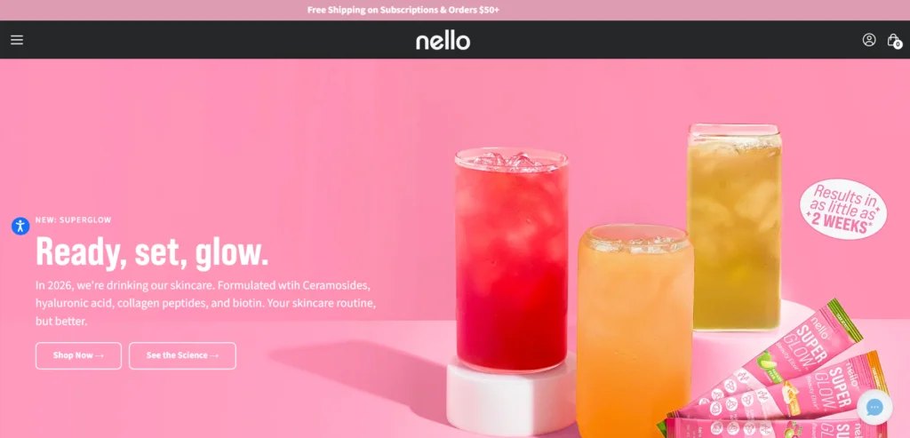 Drink Nello portfolio project preview