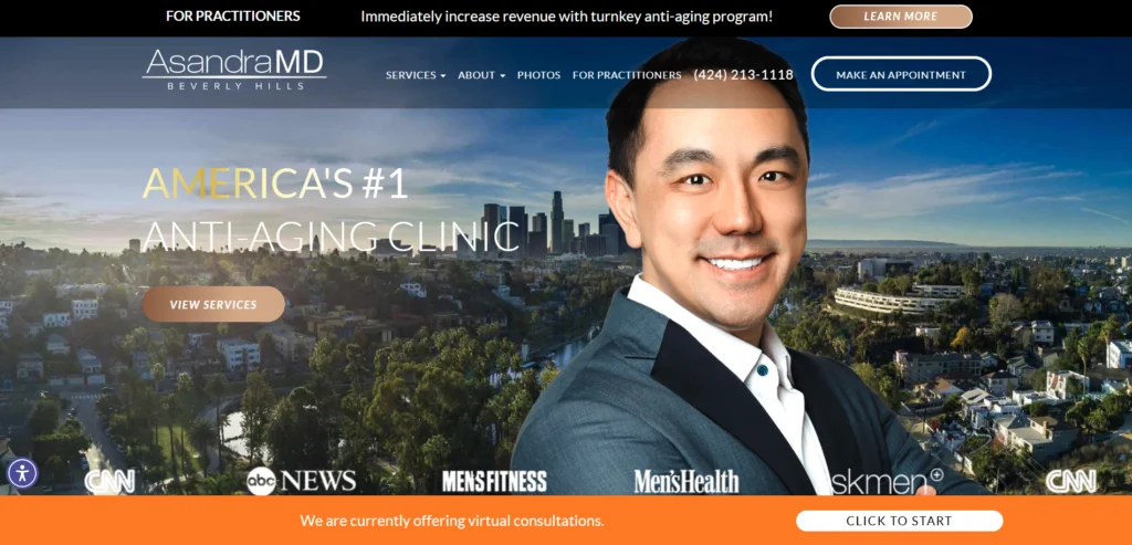 AsandraMD Beverly Hills portfolio project preview