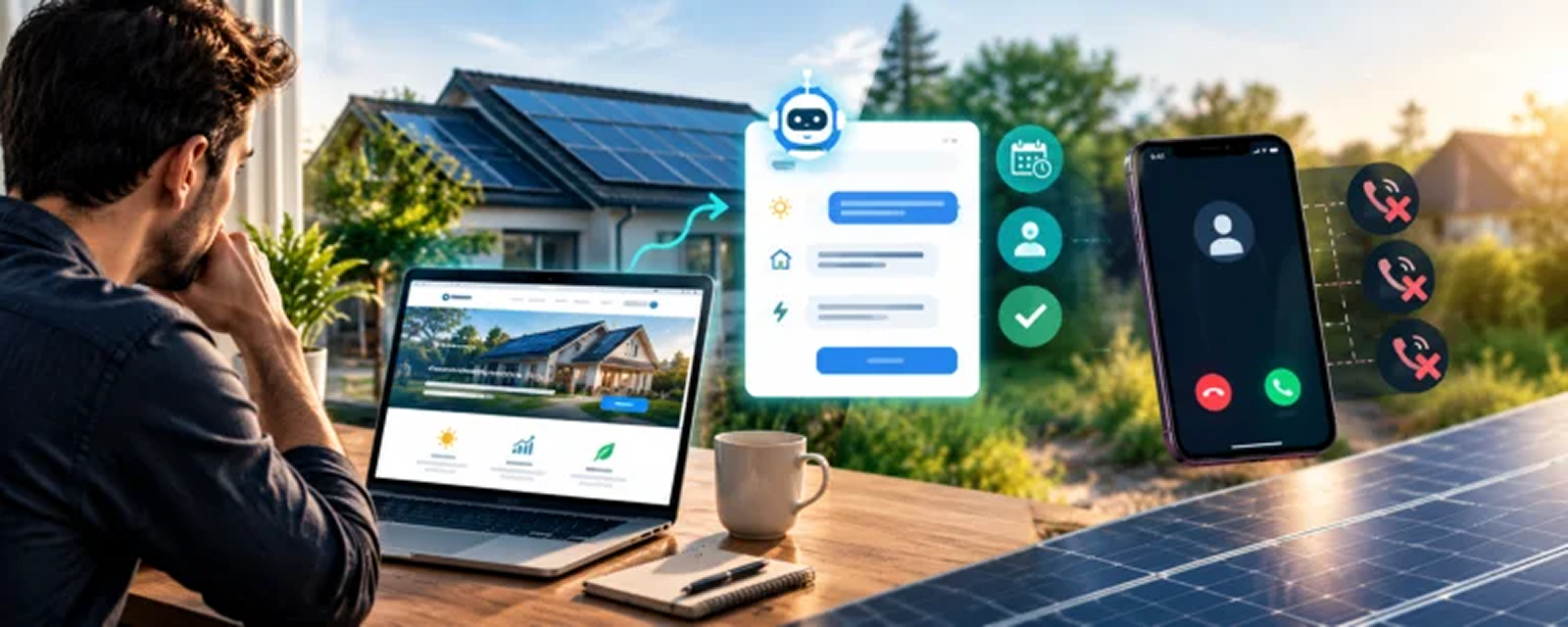 AI chatbots vs missed calls in solar marketing